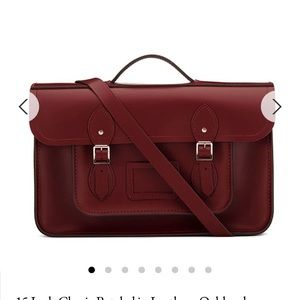 15 Inch Classic Batchel in Leather - Oxblood